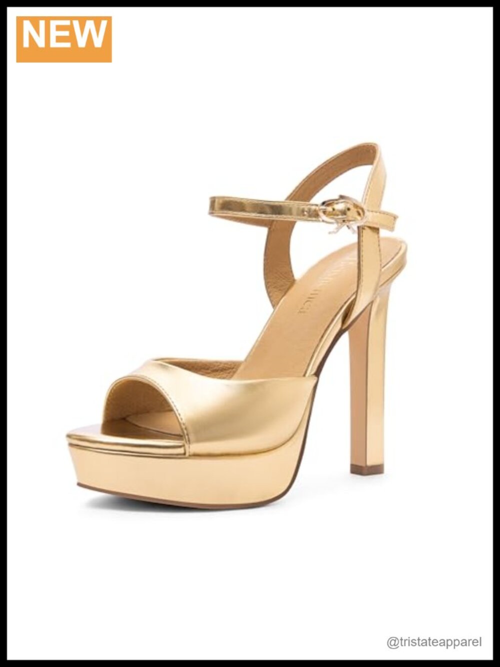 Women's Chunky Platform Heeled Sandals Ankle Strap Open Toe Wedding Party Shoes